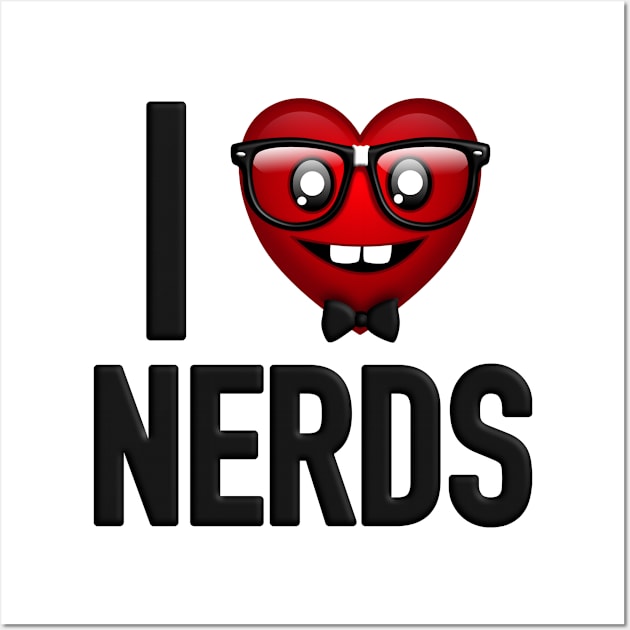 I Heart Nerds Wall Art by PnJ